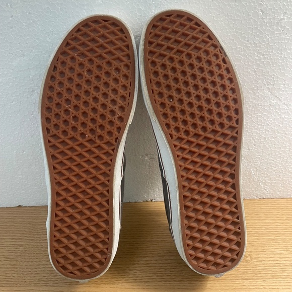 Vans Doheny Shoes Mens 9 Grey w Brown Leather Tongue & Tag Low Top Lace Up HTF - Picture 9 of 12